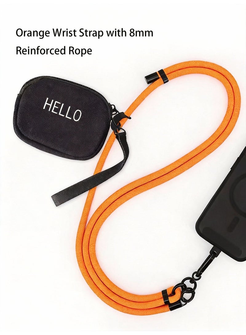 ThangCore Long Cross-Body Retractable Phone Lanyard - Bonus Silicone Cable Ties - Image 4